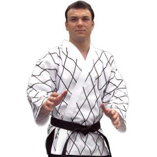   Poly/Cotton Black Hapkido Uniform Gi Top in Black or White MMA  