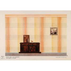  1931 Art Deco Wall Design Living Room Cabinet Print 