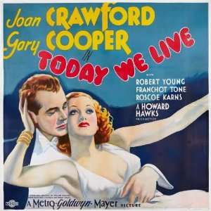  Today We Live Poster Movie (11 x 14 Inches   28cm x 36cm 