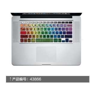  Big Character Rainbow Macbook Keyboard Decal Humor Sticker 