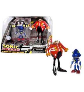 Sonic The Hedgehog Figure 2 Pk Dr Eggman & Metal Sonic  