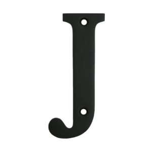   Residential Letter J Solid Brass Oil Rubbed Bronze