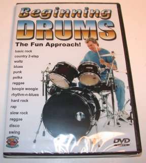 Beginning Drums DVD Instruction NEW Musicians Workshop  