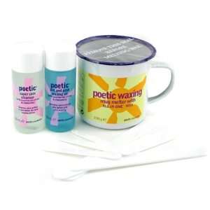 Poetic Waxing Kit   Azulene Wax + Cleanser + Pre & Post Waxing Oil 