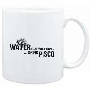  Mug White  Water is almost gone  drink Pisco  Drinks 