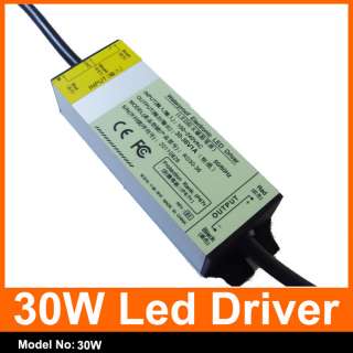 High Power Waterproof outdoor 30W Led light Driver supply 85V 265V to 