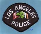 LOS ANGELES POLICE EMERALD SOCIETY IRISH PATCH