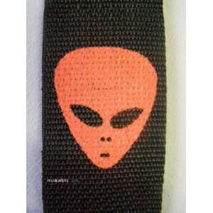  Nylon Guitar Strap with Red Alien Face Electronics