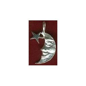  Spirit Stone Silver & Gold Jewelry   Moon and Star (Silver 