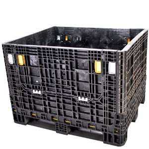 ORBIS Heavy Duty Collapsible Bulk Containers  LID NOT INCLUDED   Black