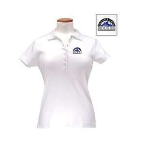   Rockies Womens Remarkable Polo   White Small