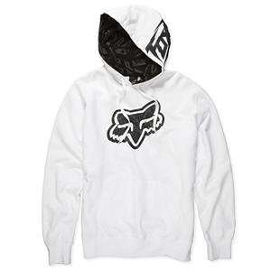  Fox Racing Electric Head Pullover Hoodie   Small/White 