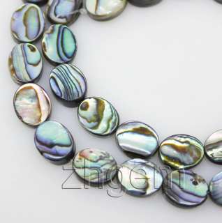 10mm natural abalone shell loose beads gem 15long  