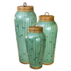  Dadang Containers, Set/3 Vases Urns Accessories and Clocks 