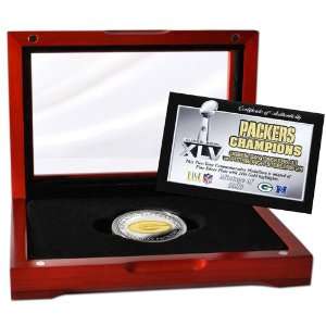 Green Bay Packers Super Bowl XLV Champions Two Tone Coin and Cherry 