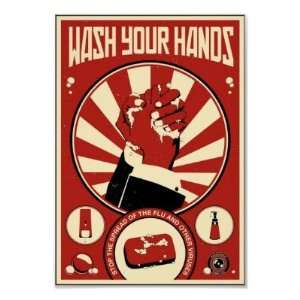  Office Propaganda Wash your hands Poster