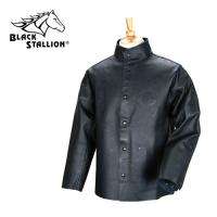   Black Grain Pigskin Leather Premium 30 inch Welding Jacket Size XL