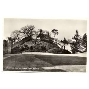   Vintage Postcard Ethelfledas Mound Warwick Castle Warwick England UK