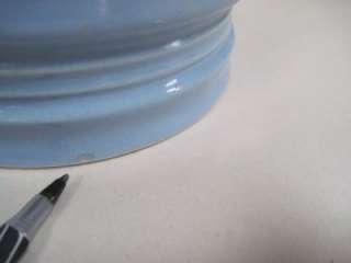 Blue Abingdon Pottery 14 Stork or CraneArt Deco Style Vase #487 