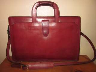 VTG Schlesinger Brothers saddle leather CaseSetter attache briefcase 