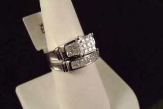 Mens Women Engagement Wedding Bridal Ring Set His Her  