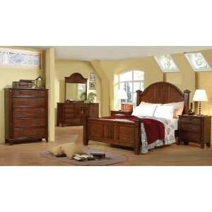  5pc Dolores Collection Hardwood California King Size 