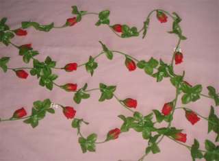 81ft silk rose bud garlands artificial wedding flowers  