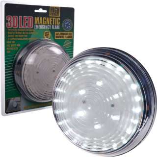 Super Bright™ 30 LED Magnetic Emergency Flasher   White   Strobe and 