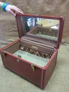 Vintage Samsonite Suitcase  Antique Old Bag Leather Luggage Shwayder 