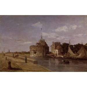   The Francois I Tower at Le Havre, By Boudin Eugène 