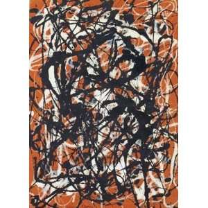  Oil Painting Free Form Jackson Pollock Hand Painted Art 