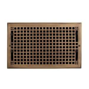 Mission Wall Register with Louvers   8 x 14 (Overall 9 3/4 x 15 3/8 