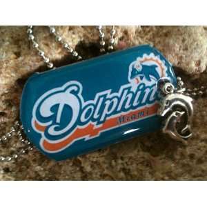  Miami Dolphins Altered Art Handcrafted Dog Tag Everything 