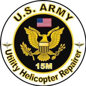 United States Army MOS 15M Utility Helicopter Repairer Decal Sticker 3 