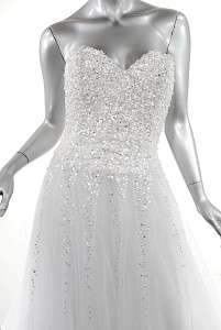 REEM ACRA Moonlight WEDDING Dress Bust 33 Waist 27 FAIRYTALE STYLE 