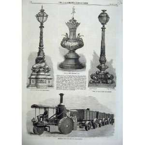   1870 Thomson Road Steamer Coal Waggons Lamp Thames Cup