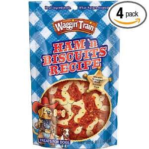 Waggin Train Ham n Biscuits, 5 Ounce Package (Pack of 4)  