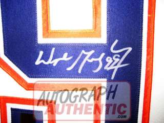 Signed Wayne Gretzky Edmonton Oilers Framed Home Jersey  