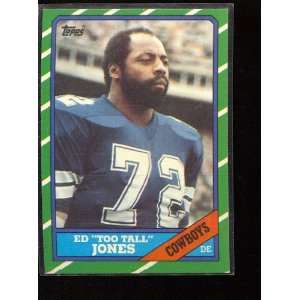  1986 Topps #132 Ed Too Tall Jones Sports Collectibles