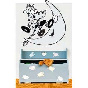 The Cow Jumps Over the Moon Nursery Wall Decal Sticker By LKS Trading 