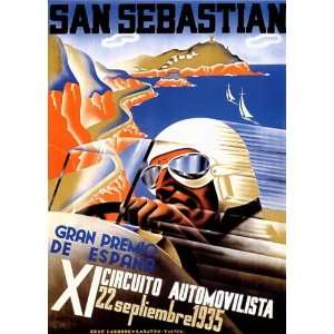 CAR RACE GRAND PRIX SAN SEBASTIAN XI CIRCUITO AUTOMOVILISTA 1935 SPAIN 