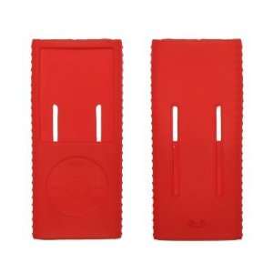  Red Silicone Gel Skin Cover Case for Apple iPod Nano 