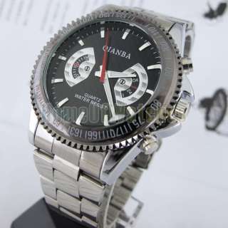   Office Style Stainless Steel Quartz Water Resistant Watch  