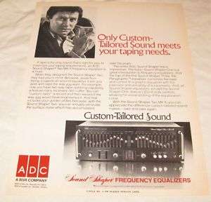 Vintage ADC Sound Shaper Two MKII Equalizer PRINT AD  