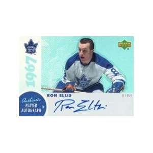  Ron Ellis Autographed/Hand Signed 1967 Leafs Card (RE1 