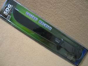 13 SOG Survival Gear SOGfari Sawback Machete W/Soft Kraton Grip 