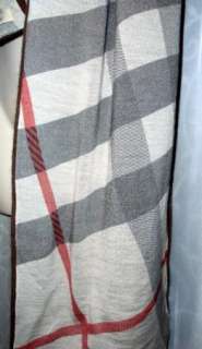 Gorgeous Burberry Core Scarf Cashmere Lined Wrap Iconic Check Retail $ 