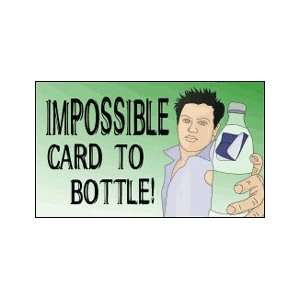  Card to Bottle Impossible Magic Appearing Tricks Poker 
