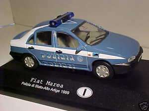 Fiat Marea Police Adige Italy 1999 Maisto 1/43 Diecast  