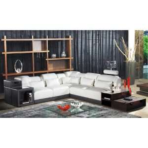  Modern Italian Design Sectional Sofa   White